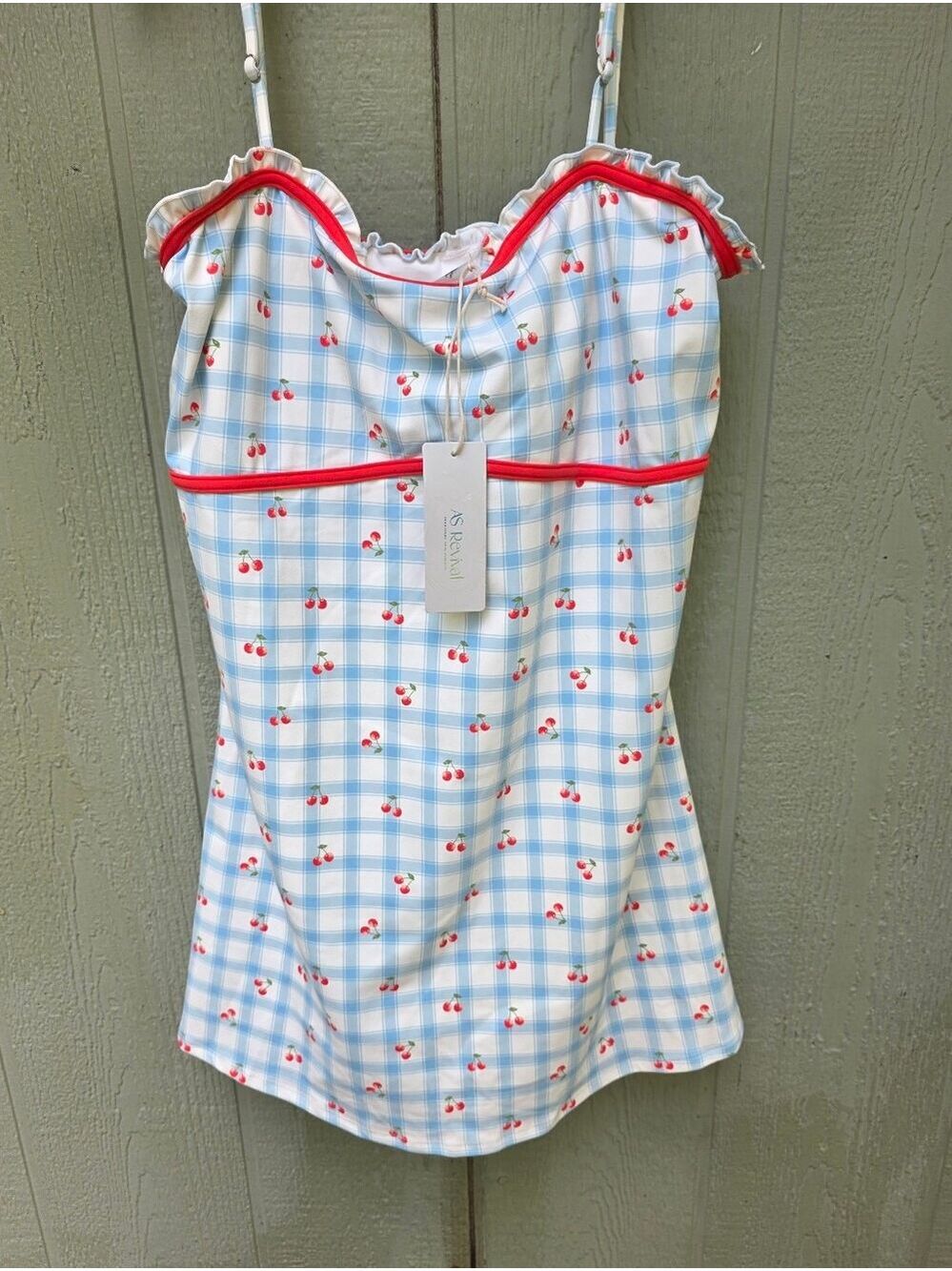 As Revival Roomper Dress With Cherry Prints NWT #DR1 - Picture 16 of 16